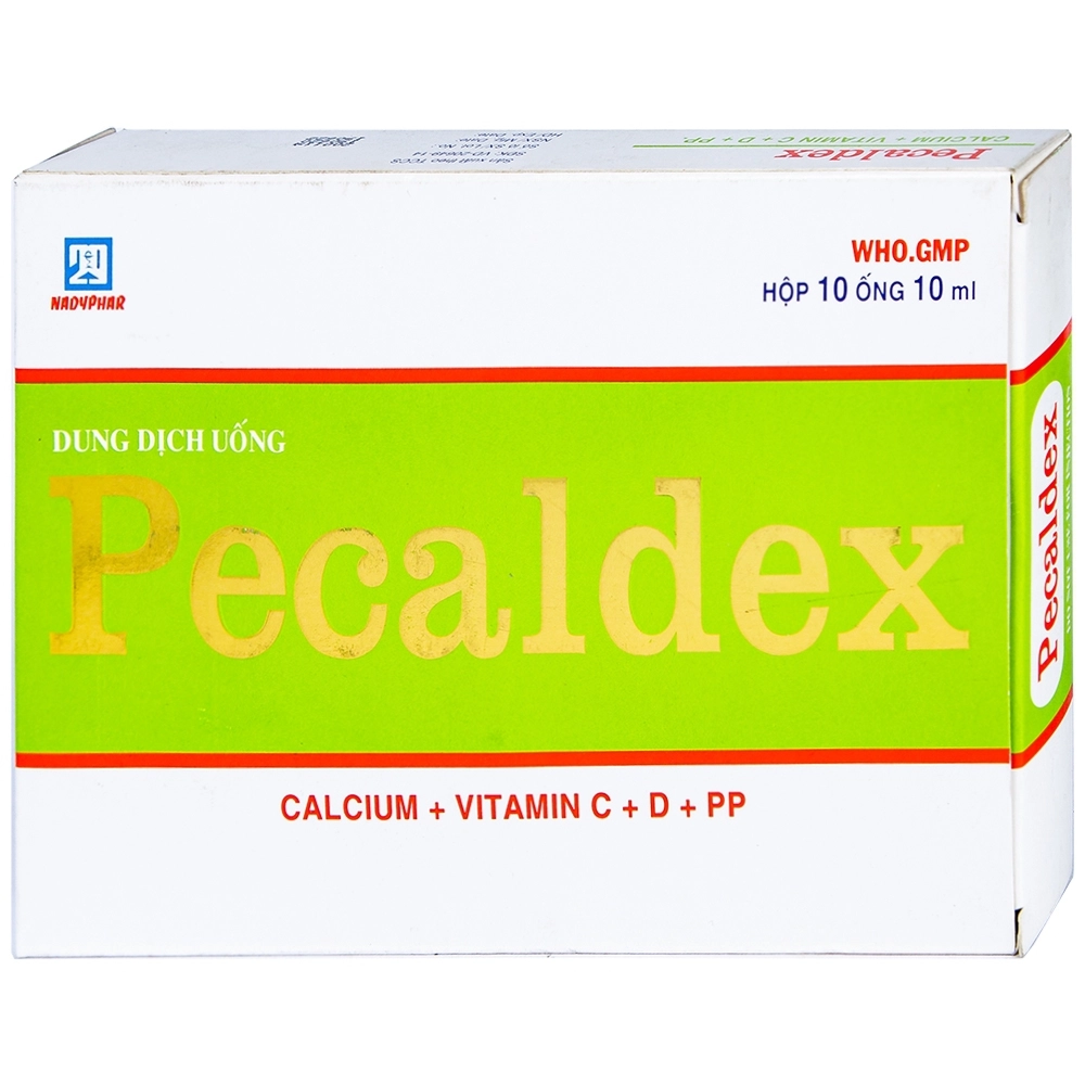 Dung dịch uống bổ sung canxi Pecaldex  hộp 10 ống x 10 ml