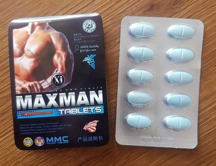 Thuốc tăng cường sinh lý nam giới Maxman 3800mg hộp 10 viên