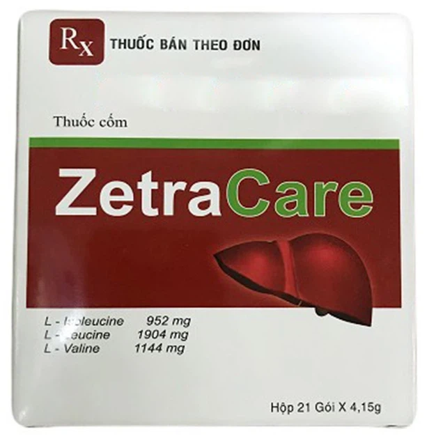 Cải thiện suy giảm albumin người suy gan Zetracare Cophavina hộp 21 gói x 4.15g/gói