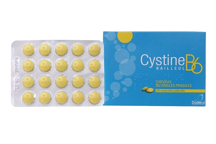 Thuốc trị rụng tóc, loạn dưỡng móng Cystine B6 Bailleul hộp 20 viên