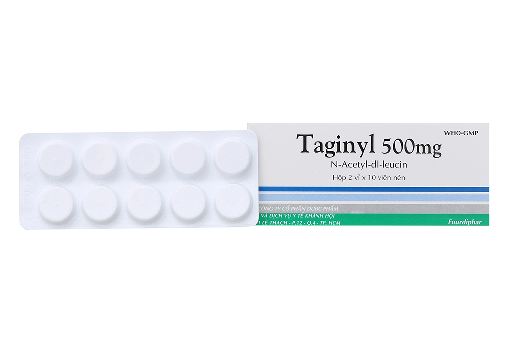 Thuốc trị chóng mặt Taginyl 500mg hộp 20 viên