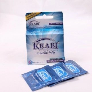 Bao cao su có gai Krabi Pleasure Dots hộp 3 cái