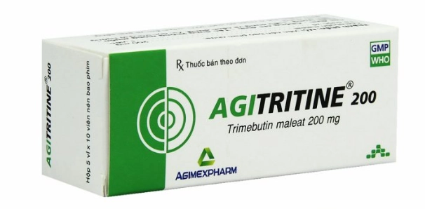 Thuốc trị rối loạn dạ dày - ruột Agitritine 200 hộp 5 vỉ x 10 viên nén bao phim