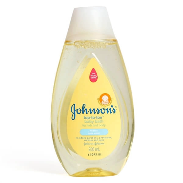 Sữa tắm gội toàn thân Johnson's Top-to-be baby bath chai 200ml