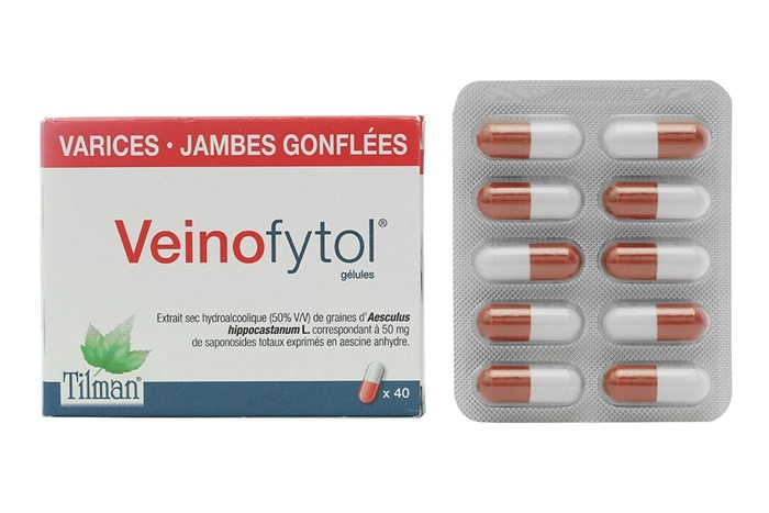 Thuốc trị trĩ, suy giãn tĩnh mạch Veinofytol hộp 40 viên