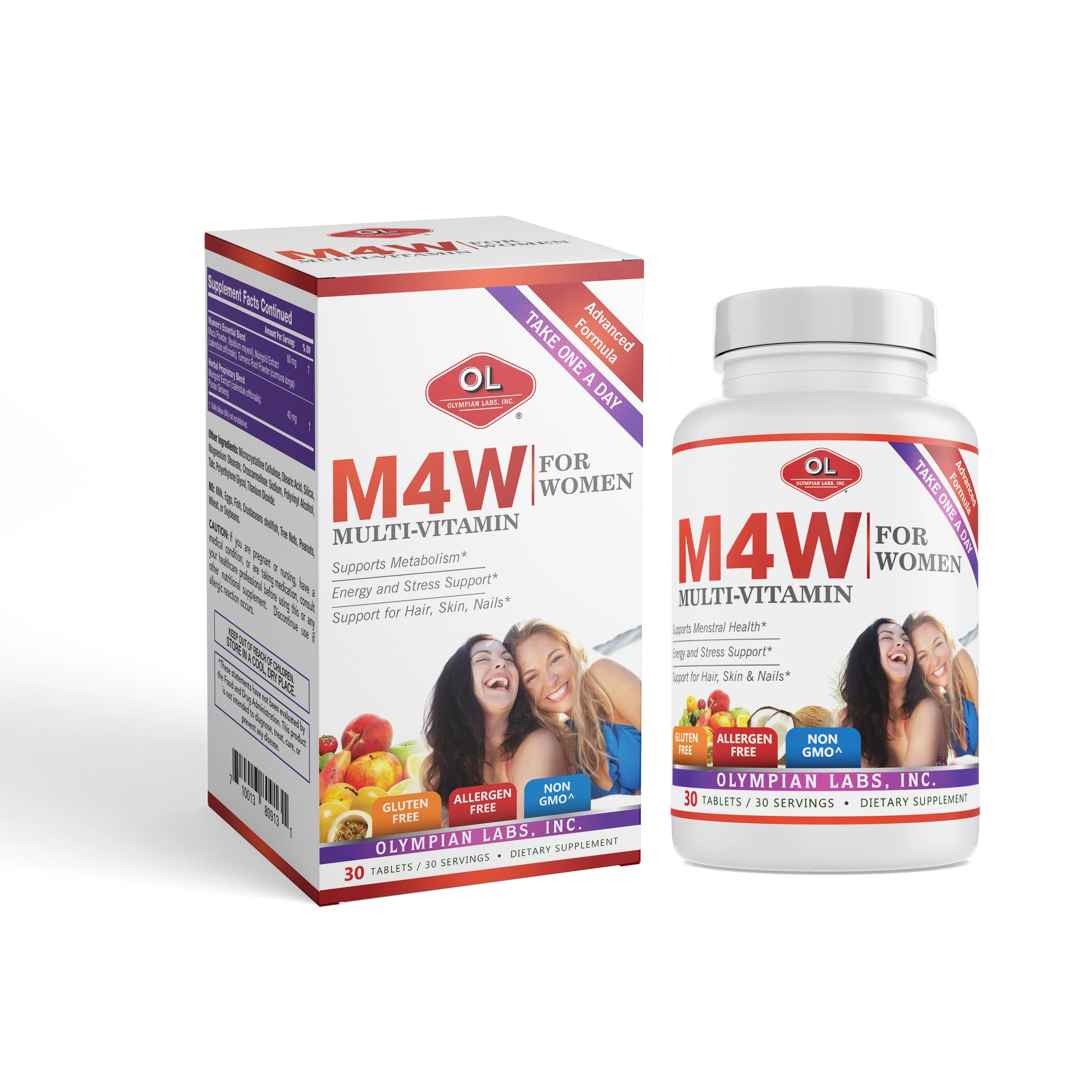 Bổ sung vitamin và khoáng chất cho nữ giới M4W For Women OLYMPIAN LABS hộp 1 lọ 30 viên