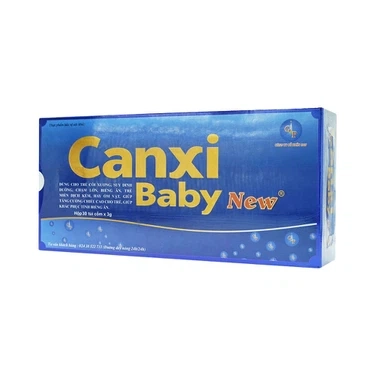 Chống còi xương, phát triển chiều cao trẻ em cốm hòa tan Canxi Baby New G&P France hộp 30 gói x 3g