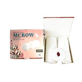 Bông tẩy trang MCROW hộp 80 miếng tròn
