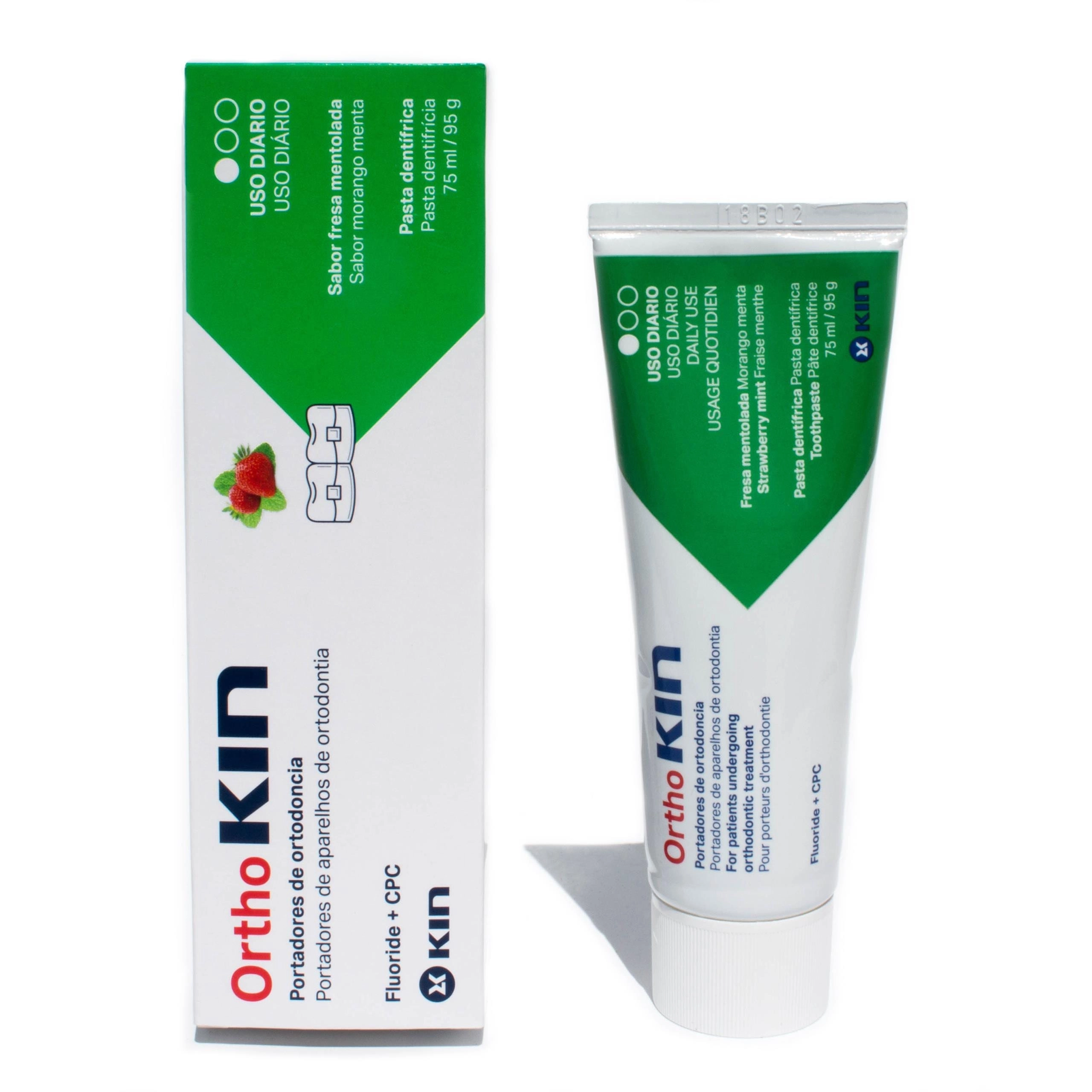 Kem đánh răng ngừa sâu răng hiệu quả Ortho KIN TOOTHPASTE hộp 1 tuýp 75ml