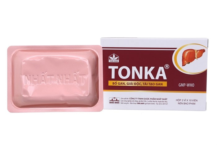 Thuốc bổ gan, giải độc, tái tạo gan Tonka hộp 20 viên
