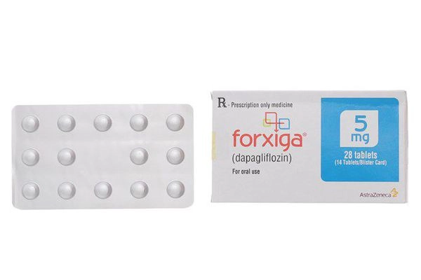 Thuốc điều trị đái tháo đường Forxiga 5mg hộp 28 viên