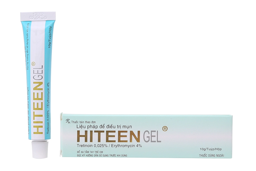 Liệu pháp điều trị mụn Hiteen Gel hộp 1 tuýp 10g
