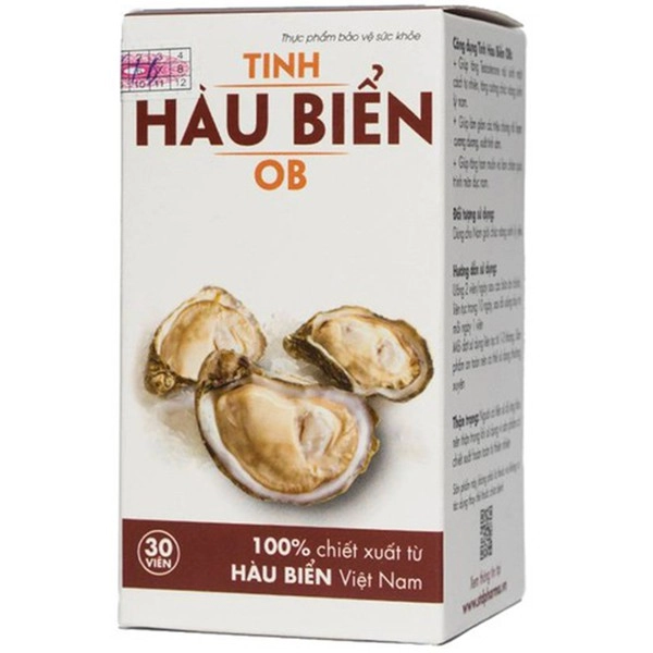 Viên uống tăng cường sinh lý nam Tinh Hàu Biển OB hộp 1 lọ 30 viên