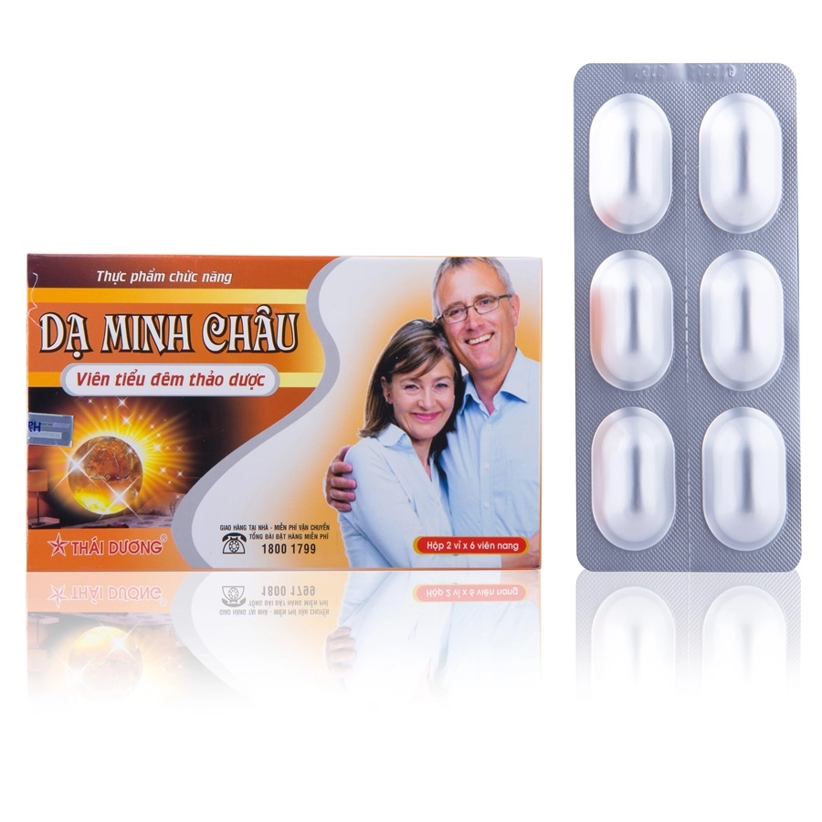 Viên tiểu đêm thảo dược Dạ Minh Châu hộp 12 viên