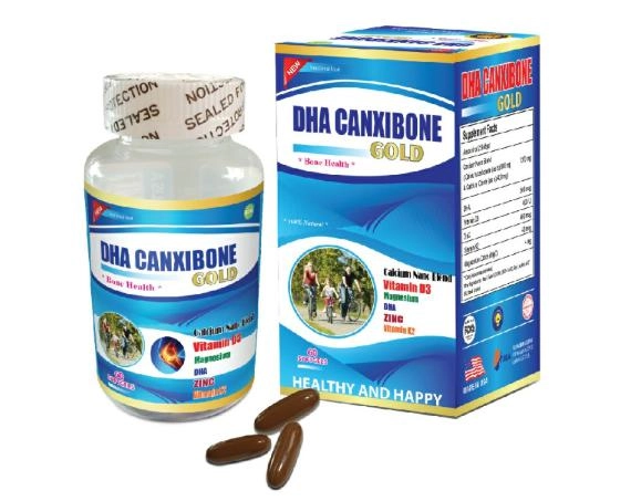 Viên uống bổ sung DHA CANXIBONE GOLD hộp 1 lọ 60 viên