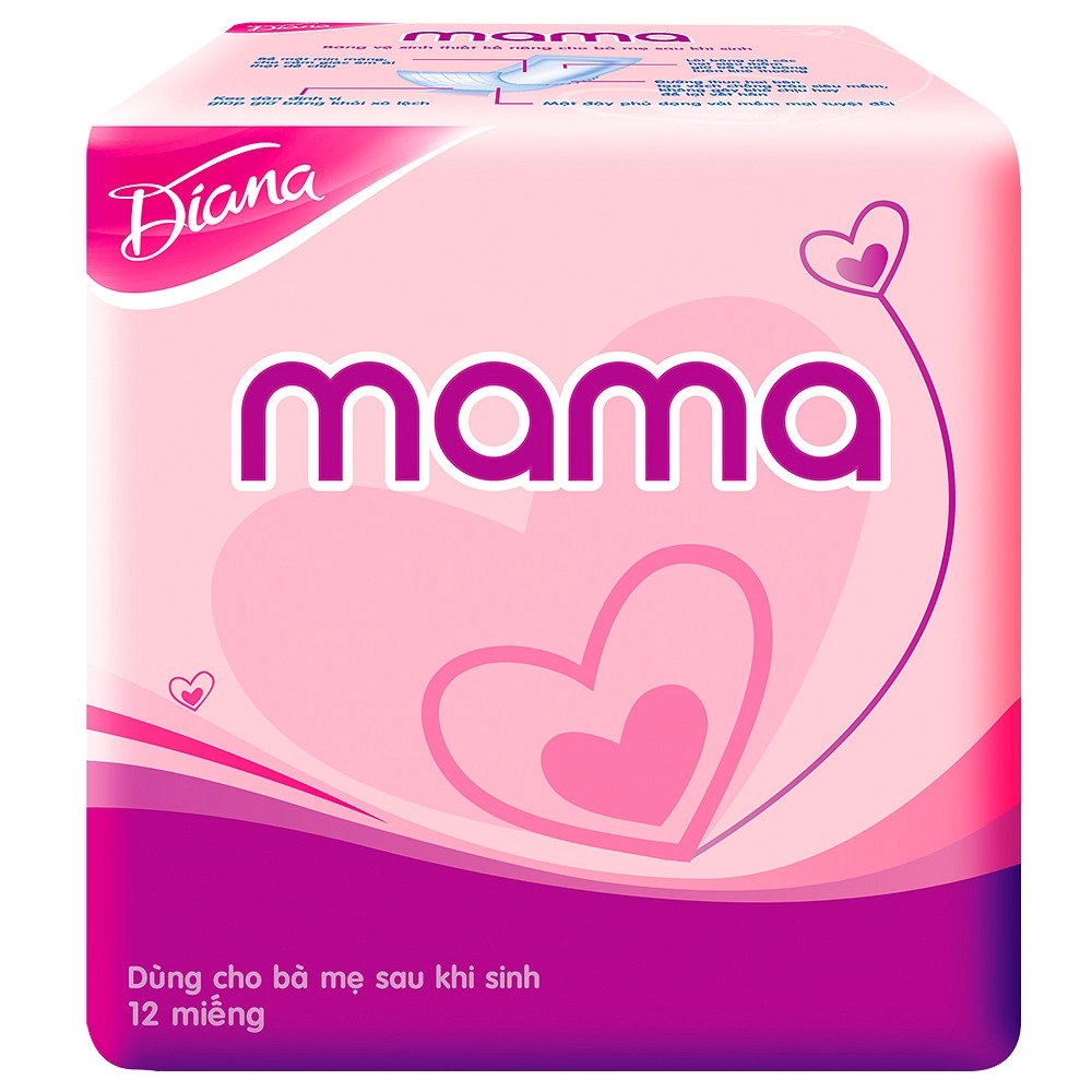 Băng vệ sinh cho bà mẹ mới sinh Diana Mama gói 12 miếng
