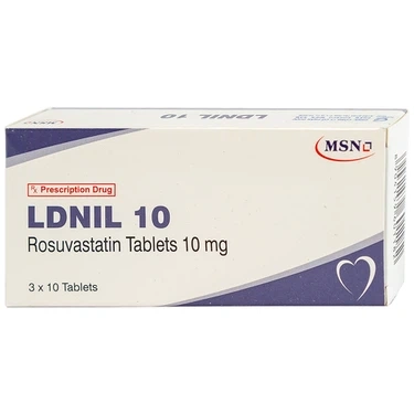 Thuốc hạ mỡ máu LDNIL 10 MSN hộp 3 vỉ x 10 viên