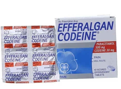Viên sủi giảm đau, hạ sốt Efferalgan Codein hộp 40 viên