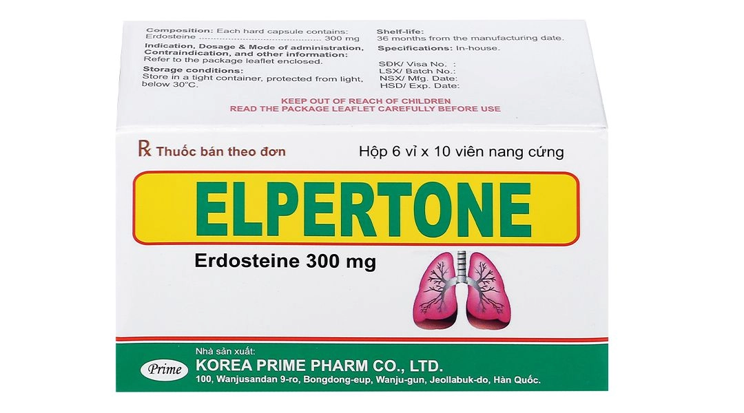 Elpertone 300mg hộp 60 viên