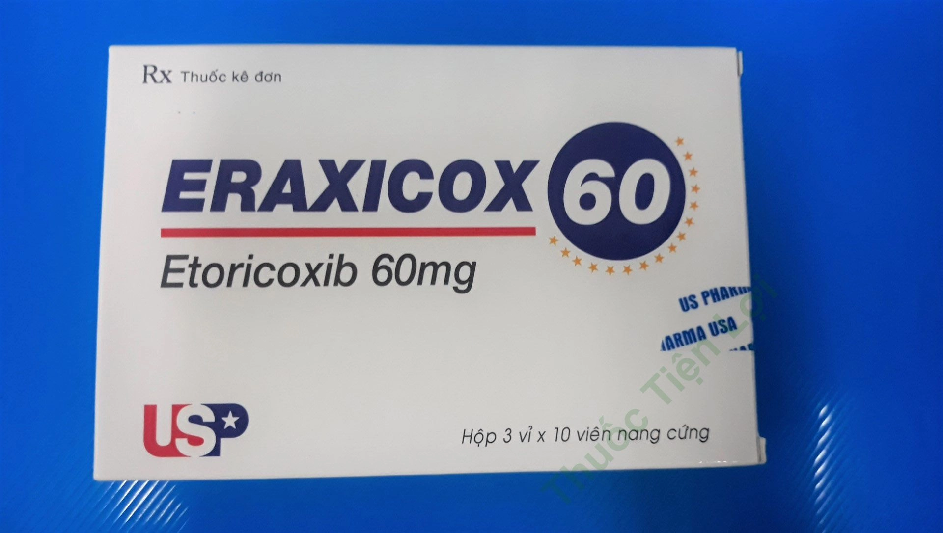 Thuốc giảm đau, kháng viêm ERAXICOX 60 hộp 3 vỉ x 10 viên
