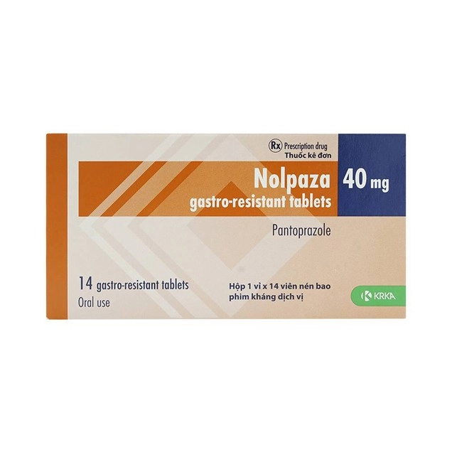 Thuốc tác động lên dạ dày, tá tràng Nolpaza 40mg KRKA hộp 1 vỉ x 14 viên