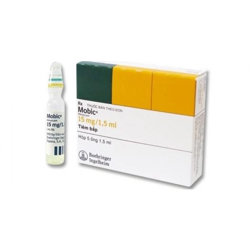 Thuốc chống viêm không steroid Mobic hộp 5 ống x 1,5ml