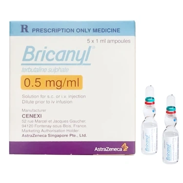 Thuốc tiêm Bricanyl 0.5mg/ml Cenexi hộp 5 ống x 1ml