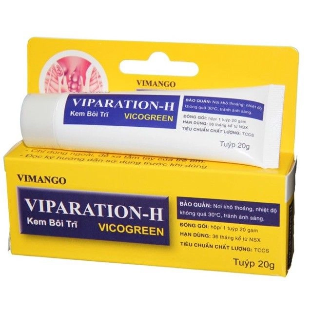 Kem bôi trĩ VIPARATION-H hộp 1 tuýp 20g