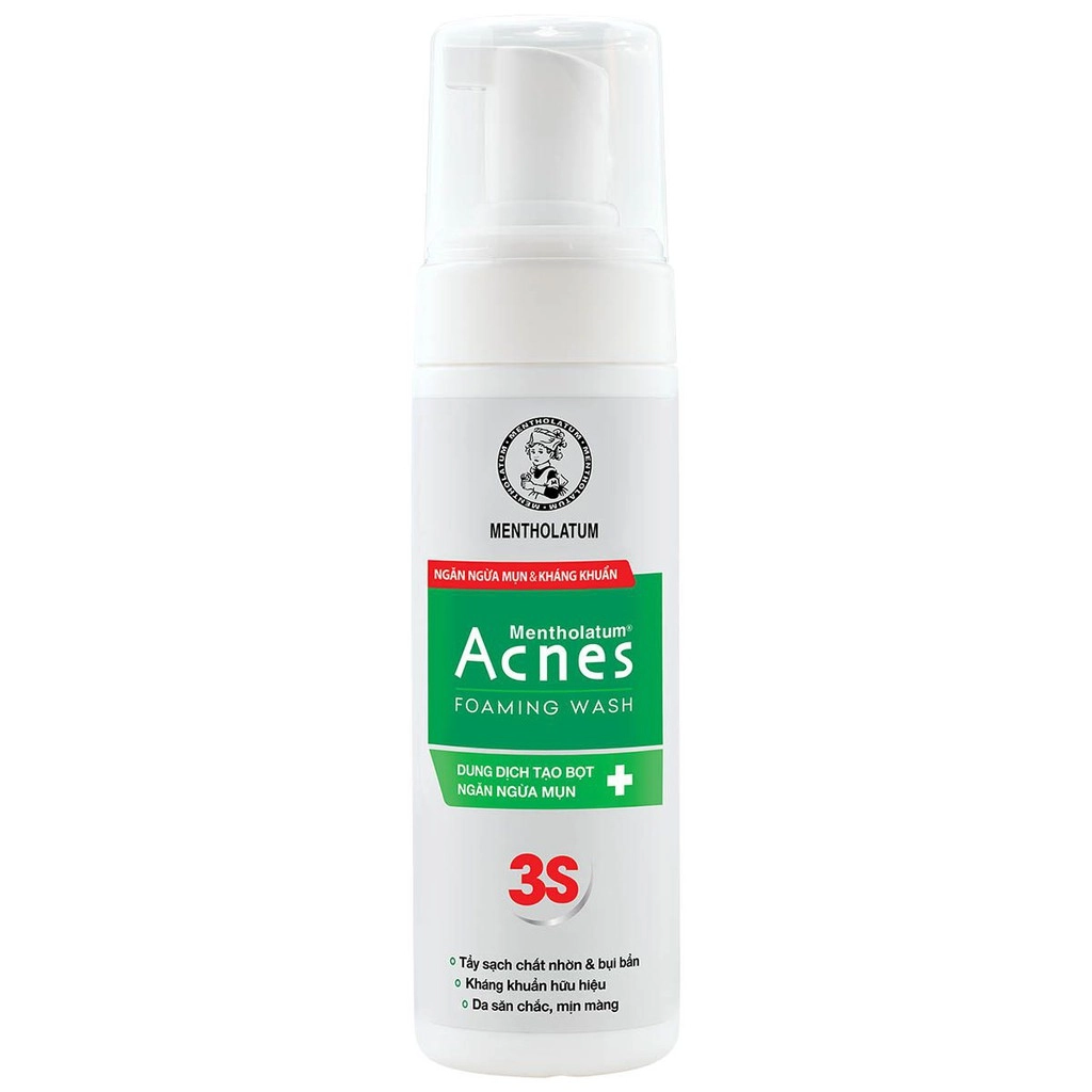 Dung dịch tạo bọt ngăn ngừa mụn Acnes Foaming Wash 3S chai 150 ml
