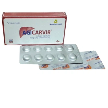 Thuốc kháng virus Agicarvir 0.5mg Agimexpharm hộp 3 vỉ x 10 viên