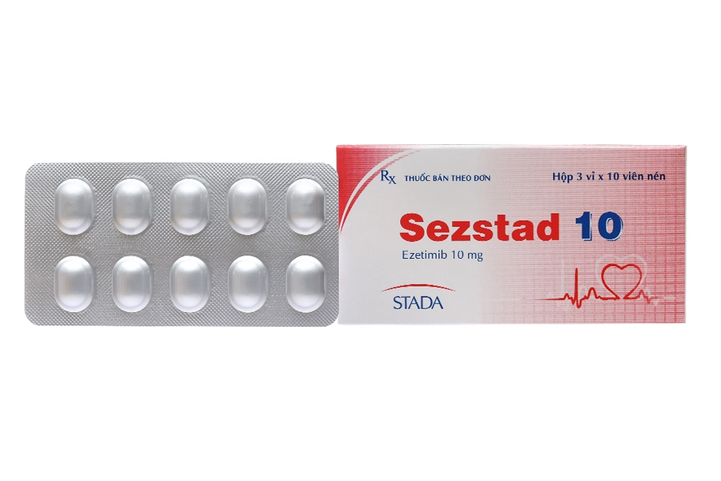 Thuốc trị mỡ máu Sezstad 10 hộp 30 viên