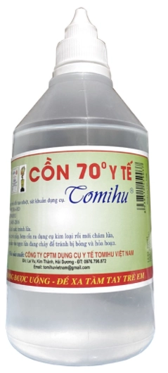 Dung dịch sát khuẩn Cồn 70 độ Y Tế Tomihu chai 50ml