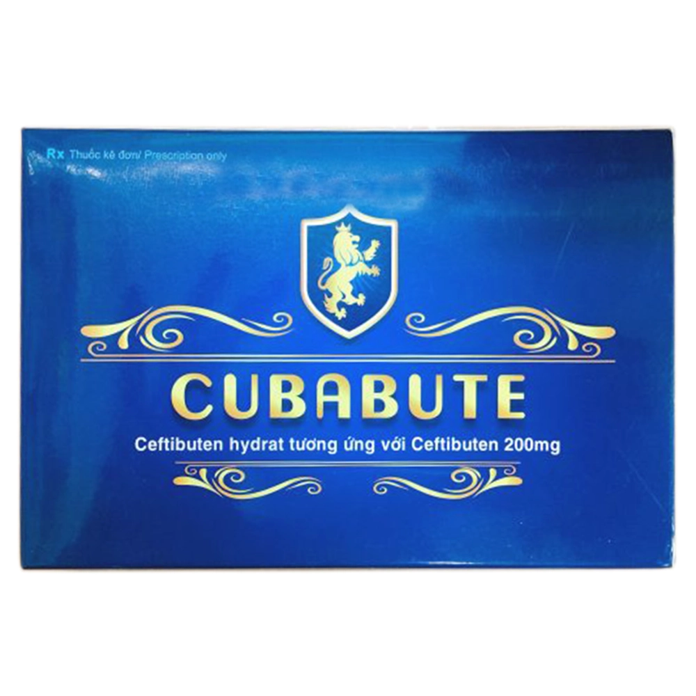 Thuốc kháng sinh Cubabute 200 hộp 2 vỉ x 10 viên