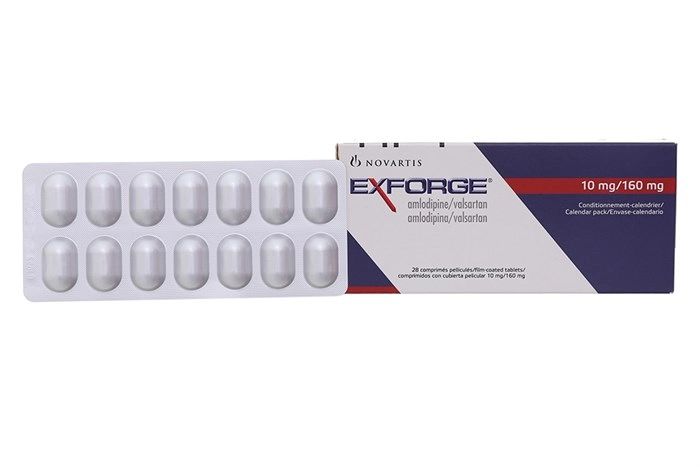 Thuốc điều trị cao huyết áp Exforge 10mg/160mg hộp 28 viên