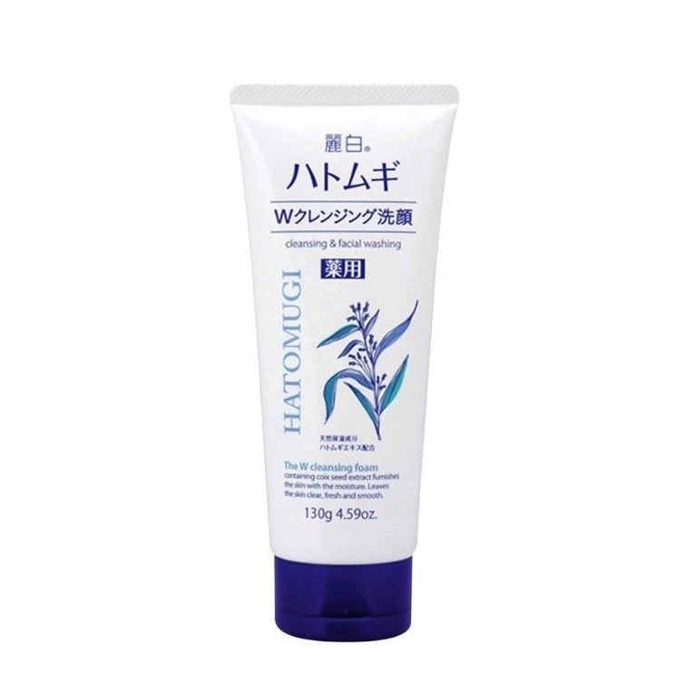 Sữa rửa mặt làm sáng da Hatomugi Chiết Xuất Ý Dĩ tuýp 130g