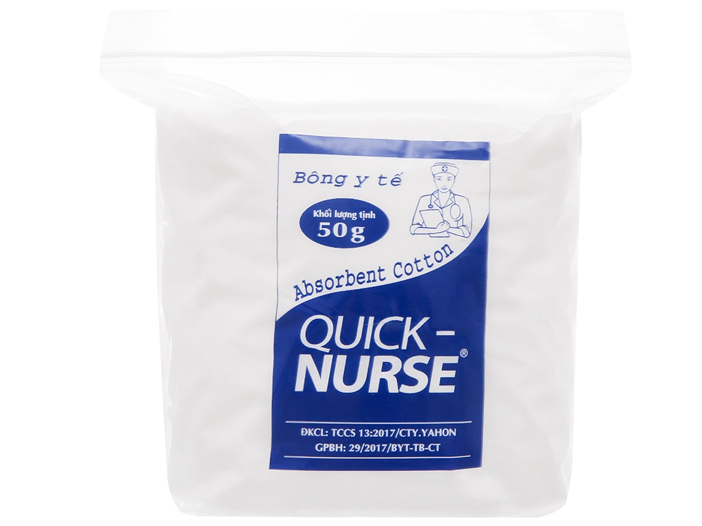 Bông y tế QUICK - NURSE gói 1kg