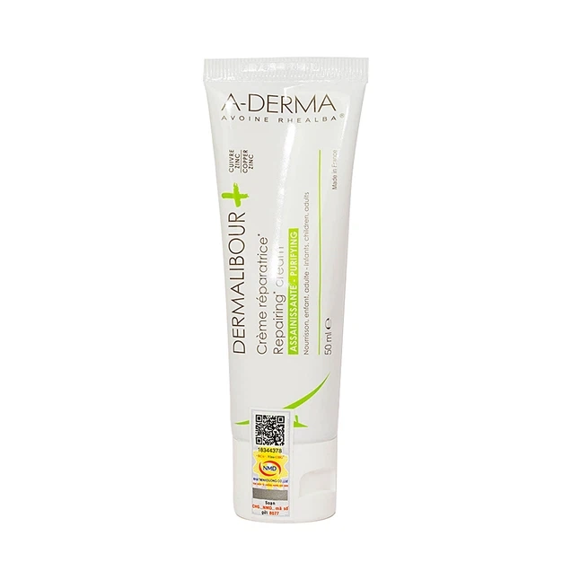 Kem làm dịu da dùng hằng ngày cho da kích ứng A-Derma​​​​​​​ Dermalibour​​​​​​​​​​​​​​+ Repairing Cream hộp 1 tuýp 50ml