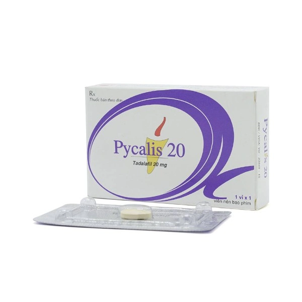 Thuốc điều trị rối loạn cương dương Pycalis 20 hộp 1 vỉ x 1 viên