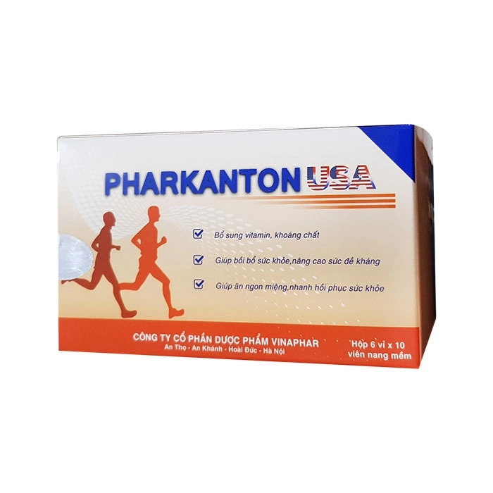 Bổ sung vitamin, khoáng chất PHARKATON USA hộp 6 vỉ x 10 viên