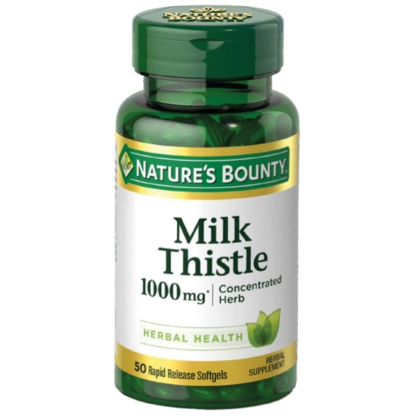 Viên uống giải độc gan Nature’s Bounty Milk Thistle 1000mg lọ 50 viên