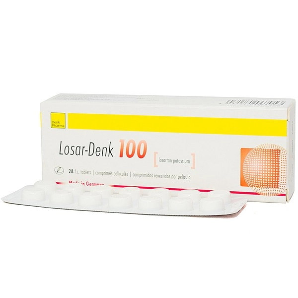 Thuốc điều trị tăng huyết áp LOSAR - DENK 100 hộp 28 viên