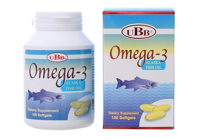 Viên uống bổ mắt, bổ não, tốt cho tim mạch Omega 3 UBB lọ 100 viên