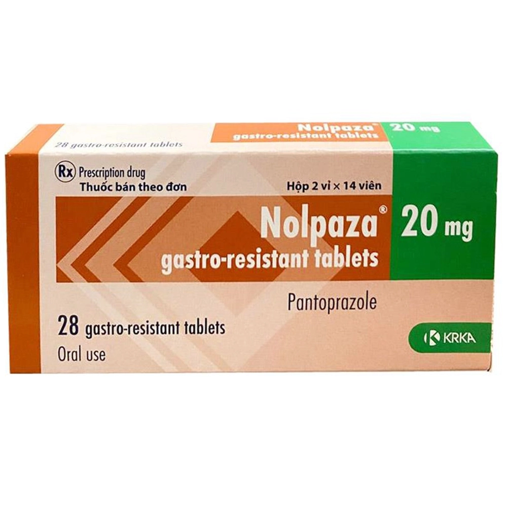Điều trị bệnh trào ngược dạ dày – thực quản Nolpaza 20mg KRKA hộp 2 vỉ x 14 viên