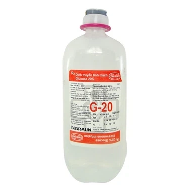 Dung dịch tiêm truyền Glucose 20% Braun chai 500ml