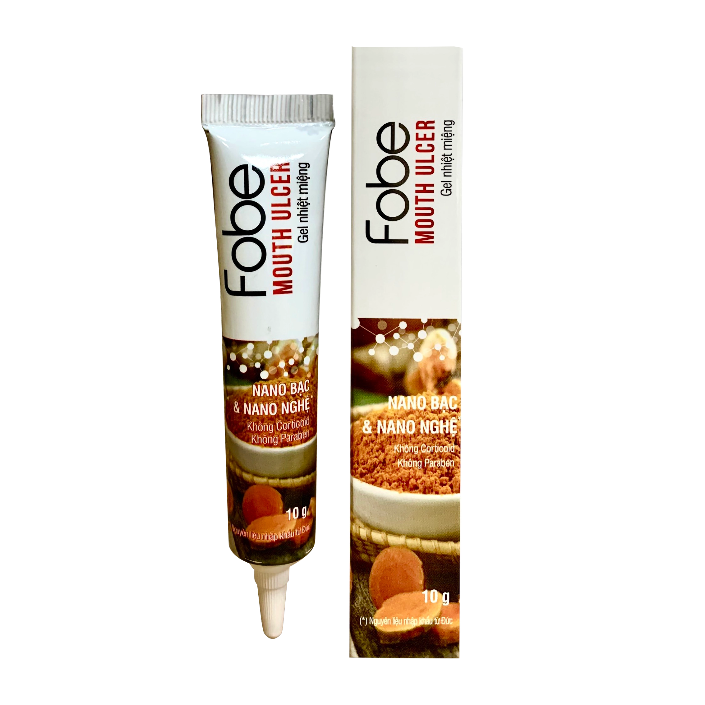 Gel nhiệt miệng từ thiên nhiên Fobe Mouth Ulcer hộp 1 tuýp 10g
