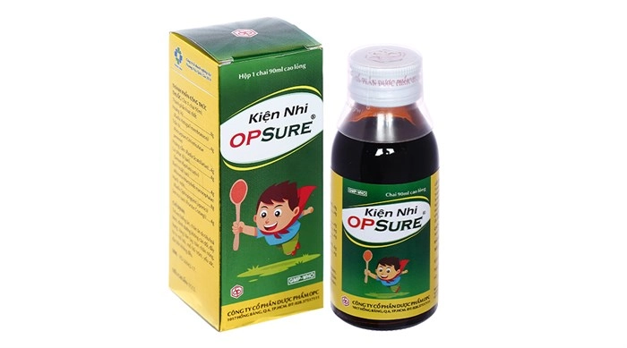 Siro cho trẻ biếng ăn, ra mồ hôi trộm  KIỆN NHI OPSURE hộp 1 chai 90ml