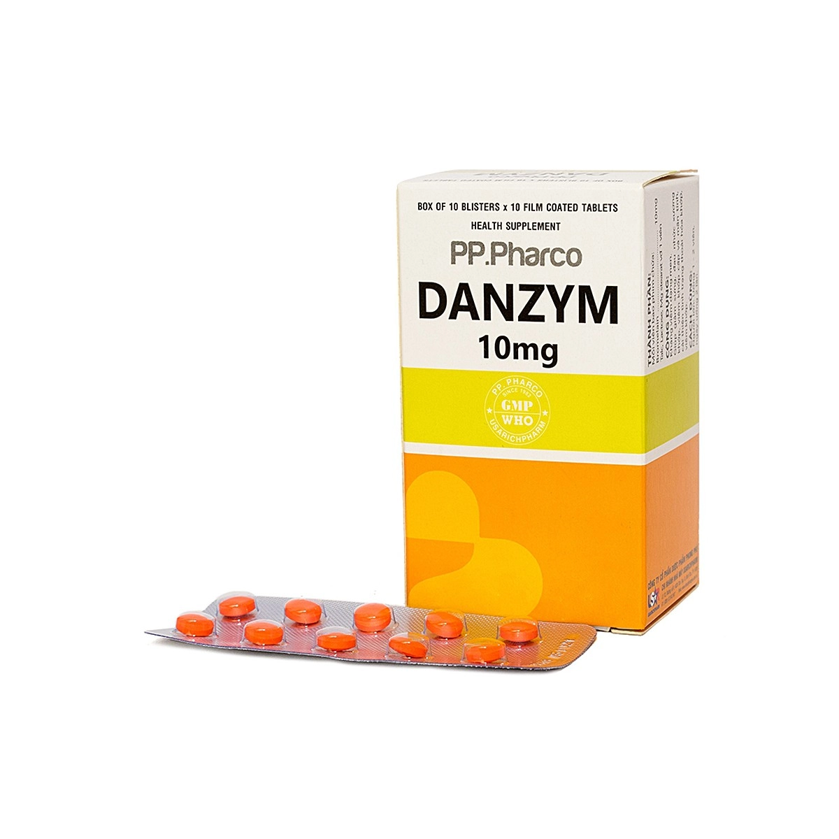 Viên uống kháng viêm Danzym 10mg hộp 100 viên