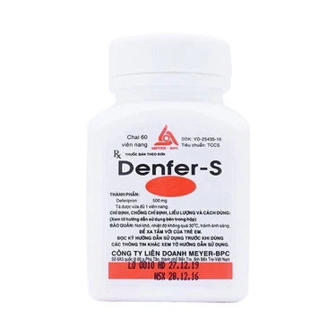 Điều trị nhiễm hemosiderin Denfer - S Meyer chai 60 viên