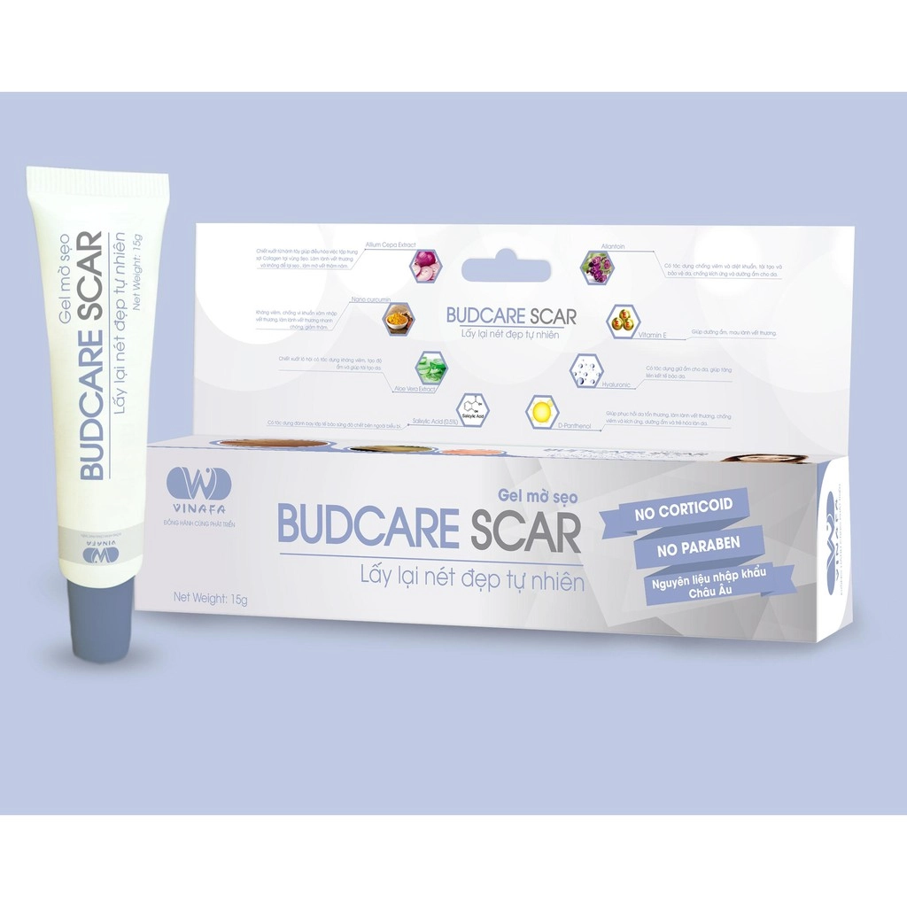 Gel mờ sẹo Budcare Scar  tuýp 15g