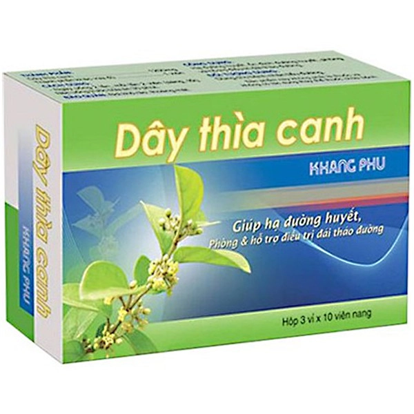 Viên uống giúp ổn định đường huyết Dây Thìa Canh Khang Phú hộp 3 vỉ x 10 viên